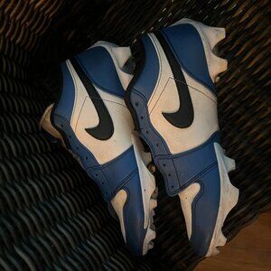 Air Jordon 1 cleats royal blue